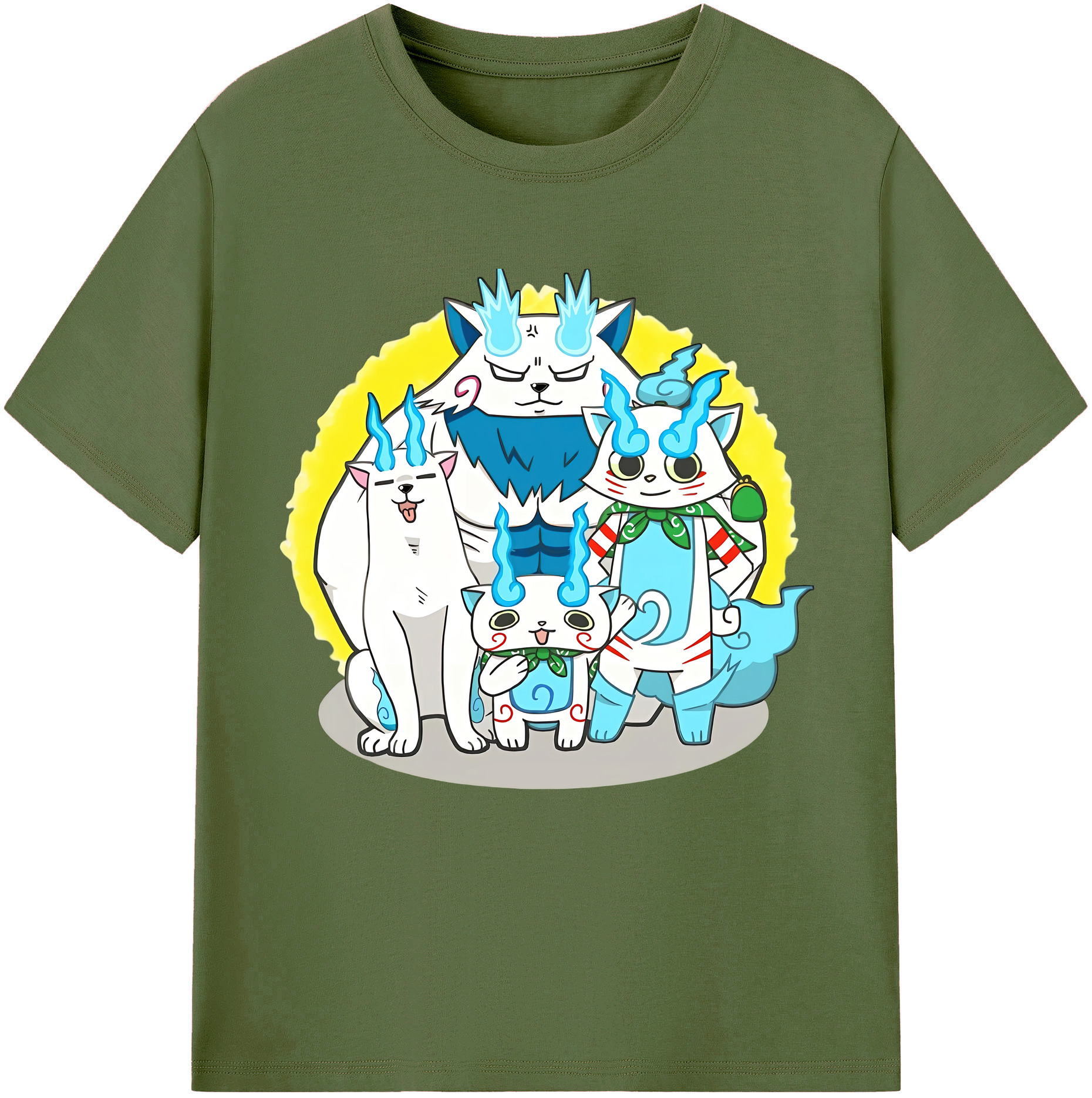 （画像用） 妖怪ウォッチ Yo-kai Watch 綿100％半袖Tシャツ（フロントプリント）